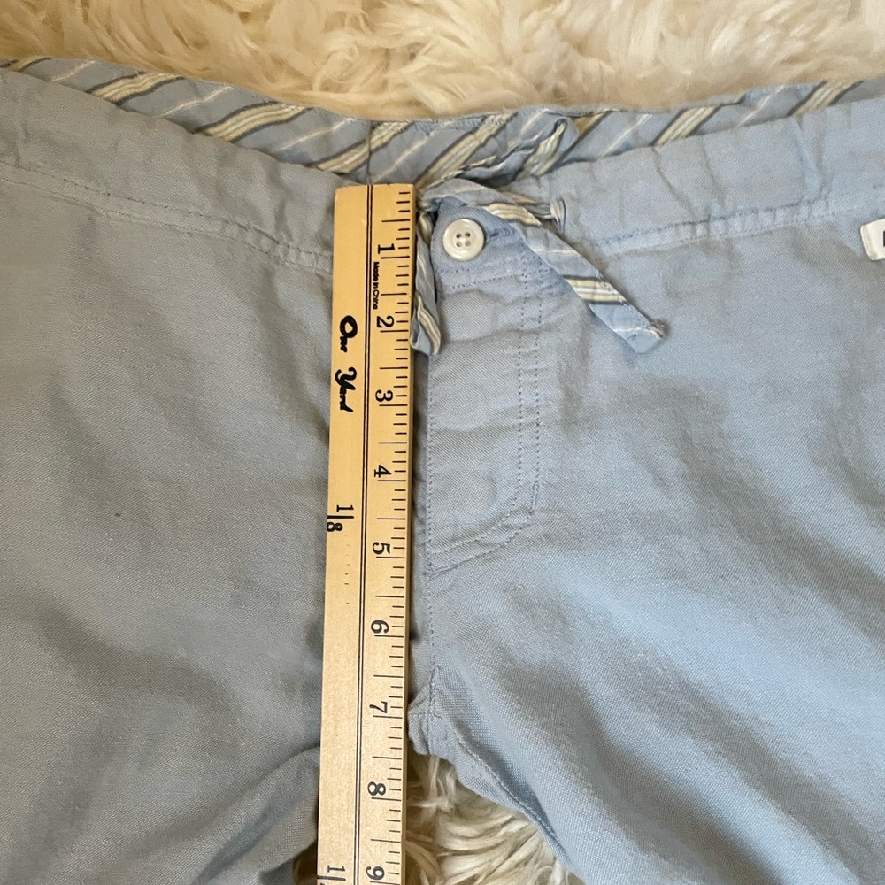 Vintage | HTF Abercrombie & fitch super low rise wide leg baby blue pajama pant - Picture 4 of 6